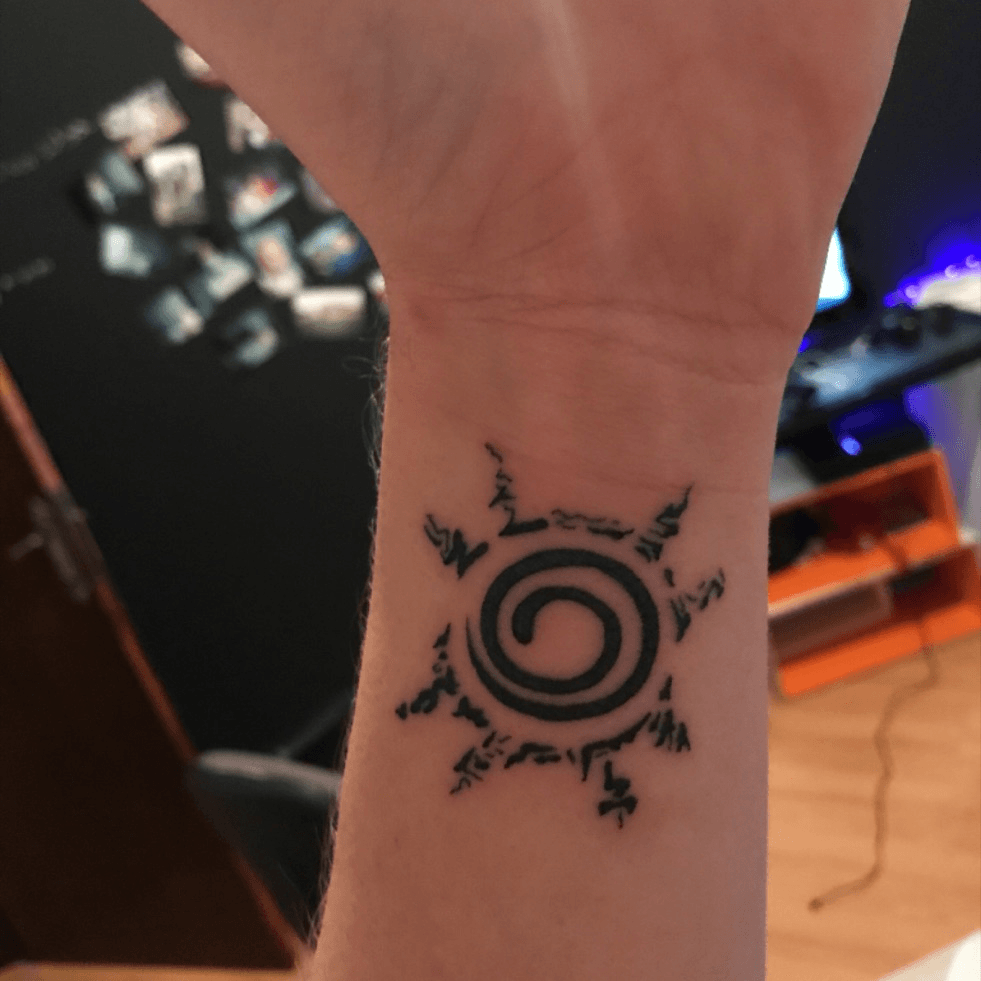 Naruto nine tails seal tattoo  Naruto tattoo Seal tattoo Nine tails seal  tattoo