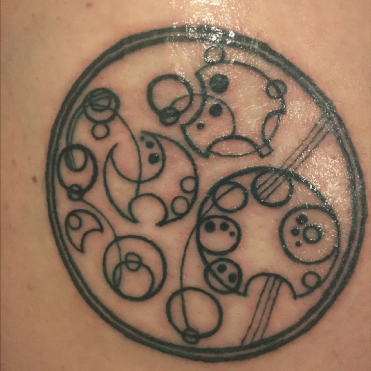 Tattoo uploaded by Cheyenne Crawford • Circular Gallifreyan that reads ...