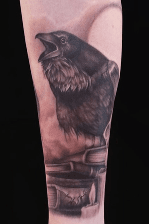Raven Tattoo by Jesse Vardaro