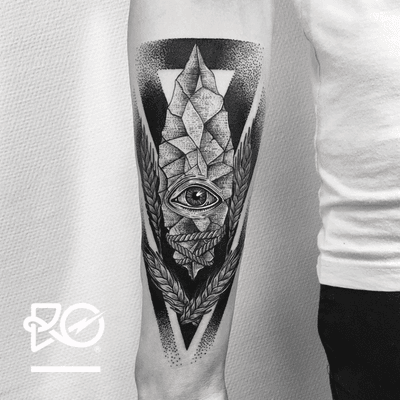 By RO. Robert Pavez • Stone of Genesis • Studio Nice Tattoo • Stockholm - Sweden 2017  • #engraving #dotwork #etching #dot #linework #geometric #ro #blackwork #blackworktattoo #blackandgrey #black #tattoo #deer #deertattoo #fineline 