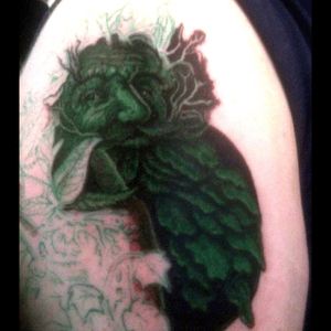 Ongoing leaf man, still work to be done but coming along nicely #KrakenInk 