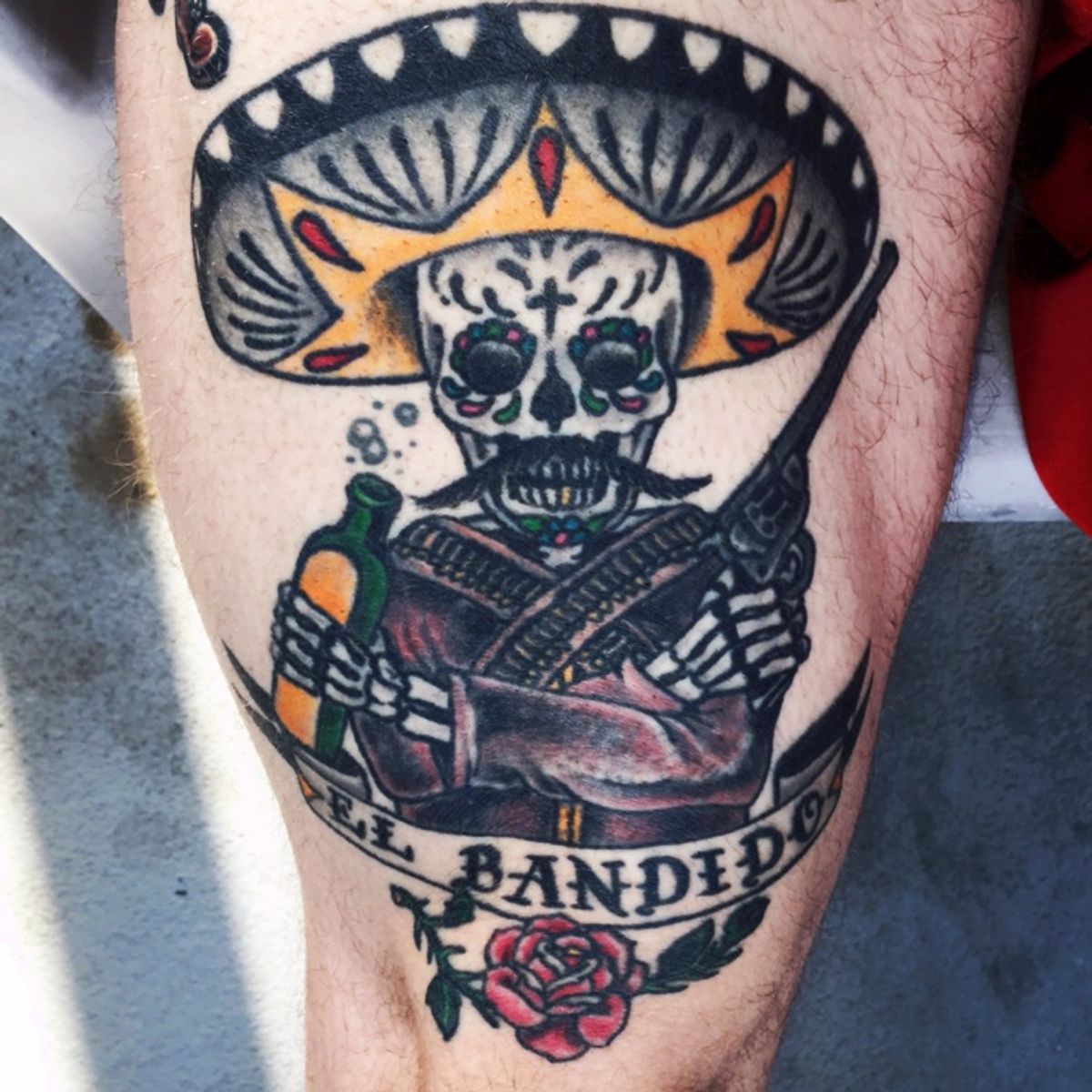 Tattoo uploaded by Hanz L. • El Bandido del Amor aka the Bandit of Love ...