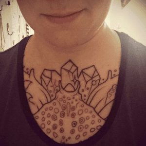 About two weeks old, line work done. Color next! #fresh #ocean 