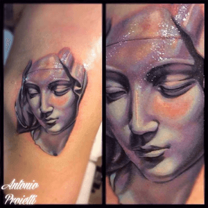 Michelangelo mercy. Antonio Proietti, italian tattoo artist #camdentowntattoo 
