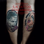 Harley quinn and joker Tattoo By D.Viet