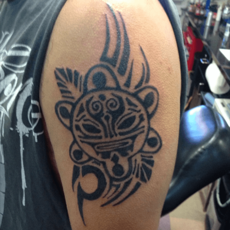 Tattoo uploaded by Itzocan Tattoos  Taino symbols mix with Maori taino  tainotattoo tainosymbols sun trigonolito diosaluna coqui frog sol  cemi puertorico laisla brooklyn nytattoo sunsetpark maory  maorytattoo sleevetattoo tattoo 