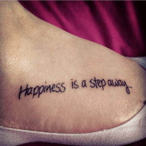#foot #foottatto #script #happiness #simple 