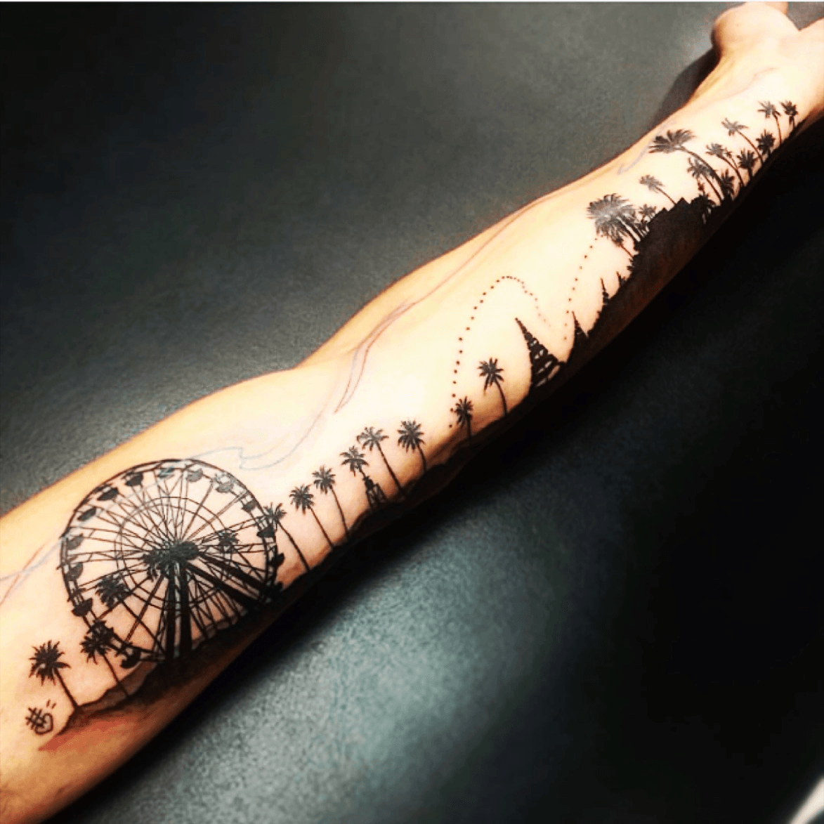 Tattoo tagged with ferris wheel dots tree  inkedappcom