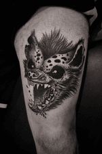 #hyena #shapefromhell #velvetwolfcustomink #budapest #tattoo #blacktattoos #blackwork #dotwork 