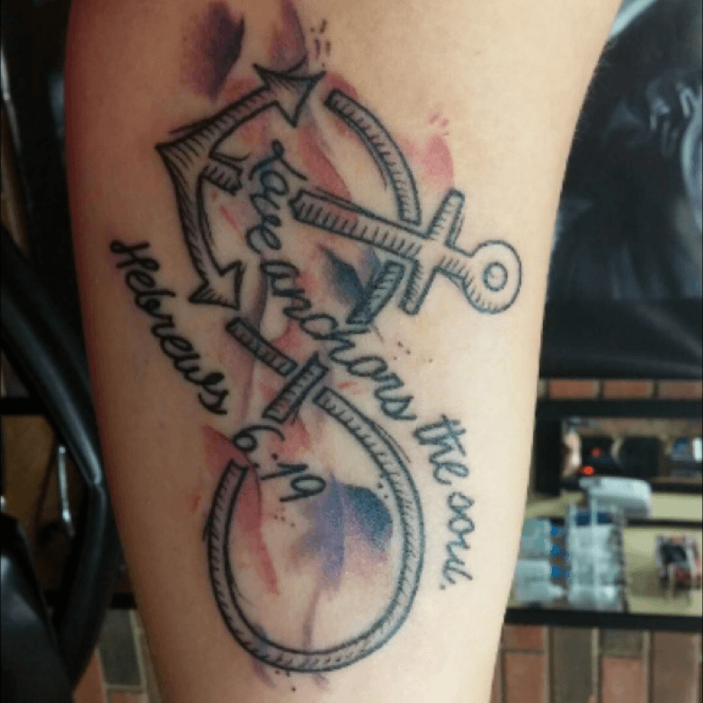 love anchors the soul infinity tattoo