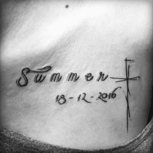 #meaningful #tattoo #tattoolife #ink #inklife #inked #cross #nametattoo #clavicletattoo #myjob #Tattoodo 