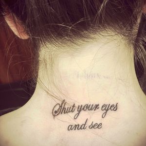 My favourite James Joyce quote #Quote #jamesjoyce #necktattoo 