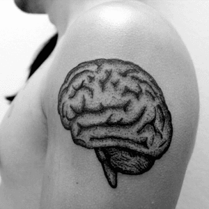 Brain #tattoo #dotwork #brain #braintattoo #blacktattoo #tattooartist #ink #tatuadoresmexicanos #untalcarlos 