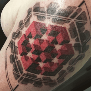 Geometric dot work by Thomas Sinnamond @ True Love Art & Tattoo