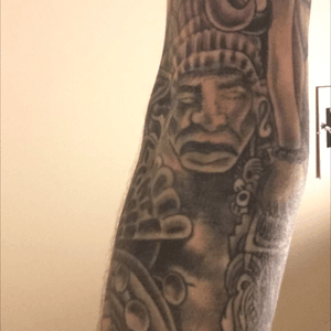 Sleeve by Lee Clements. Chimera, Barry. #Aztec 