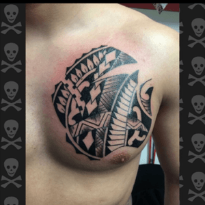 TattooBruce Darksideshop #maori#chest#tattoo#inkt 