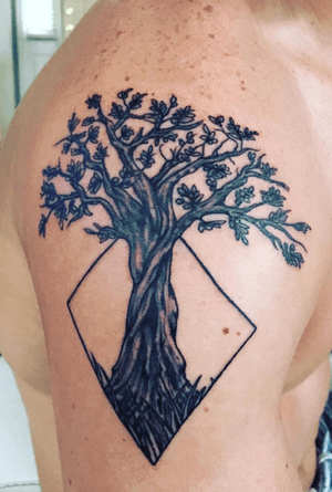 upper arm tree with diamond. Completed 08/2016. 