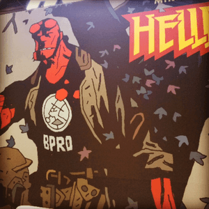 Hellboy artwork/billboard 