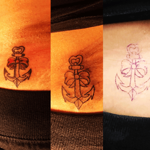 Small #AnchorTattoo i did from stencil to finish product #ChooseYoPoison 