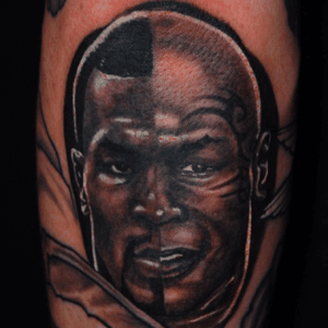 Young and old. The Champ. #mike #tyson #miketyson #MikeTysonTattoo #Champion #flyritetattoo #stevenhuie 
