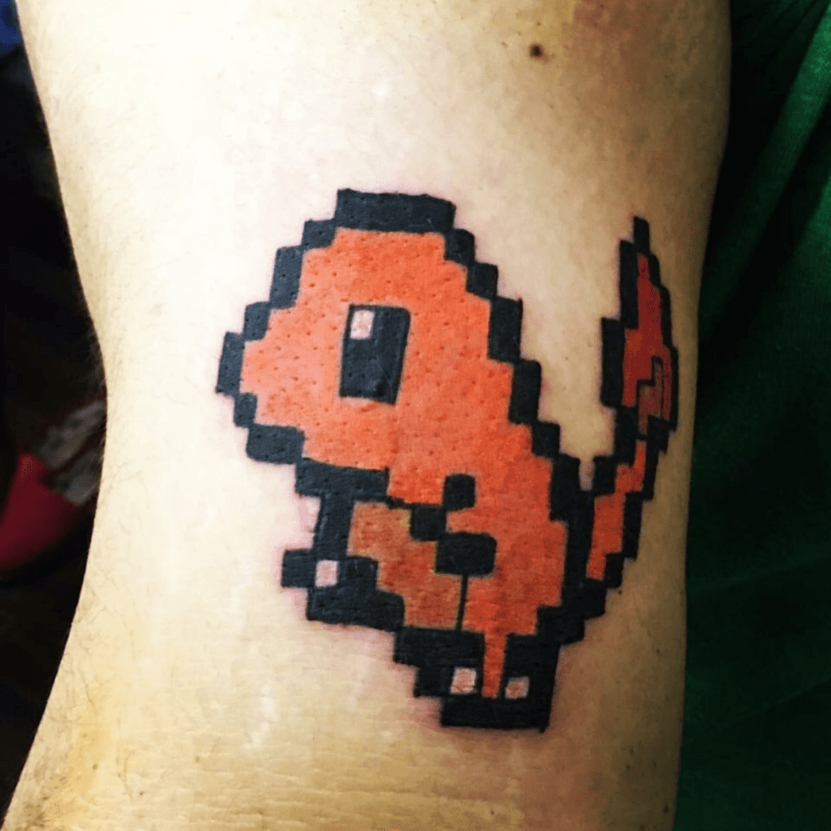 Time Bomb Tattoos  Curiosities  Do you have a favorite Pokémon Colin  helped his client show their love for Cyndaquil with this healed 8bit  style tattoo  Check out his Instagram