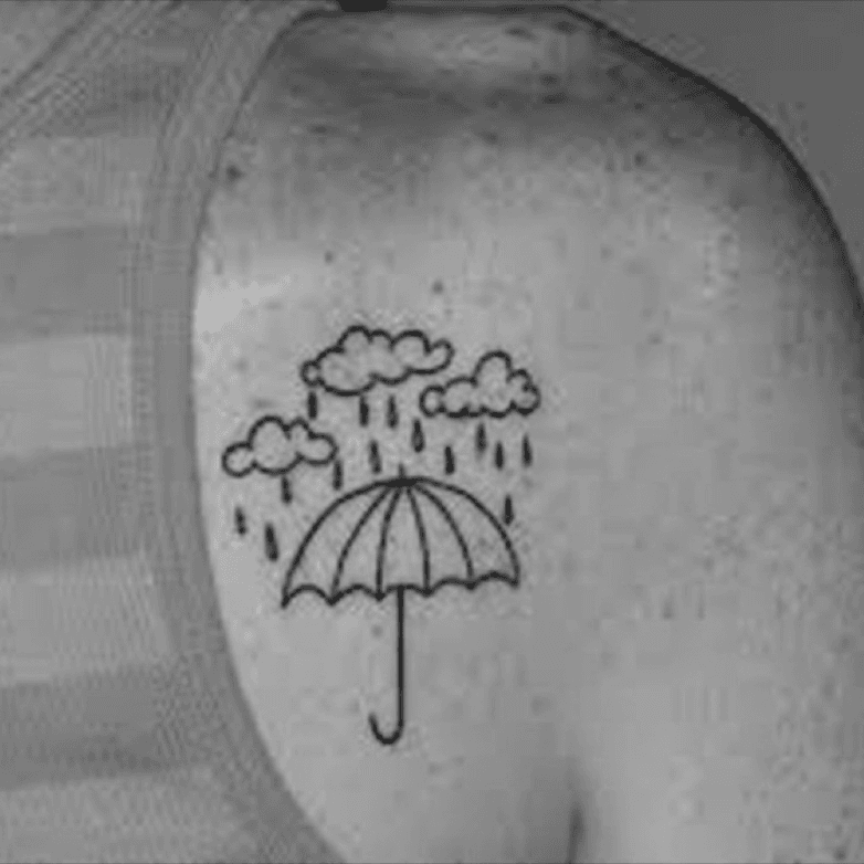 Tattoo uploaded by Isaiah Chantorn  oldschool simple umbrella  Tattoodo