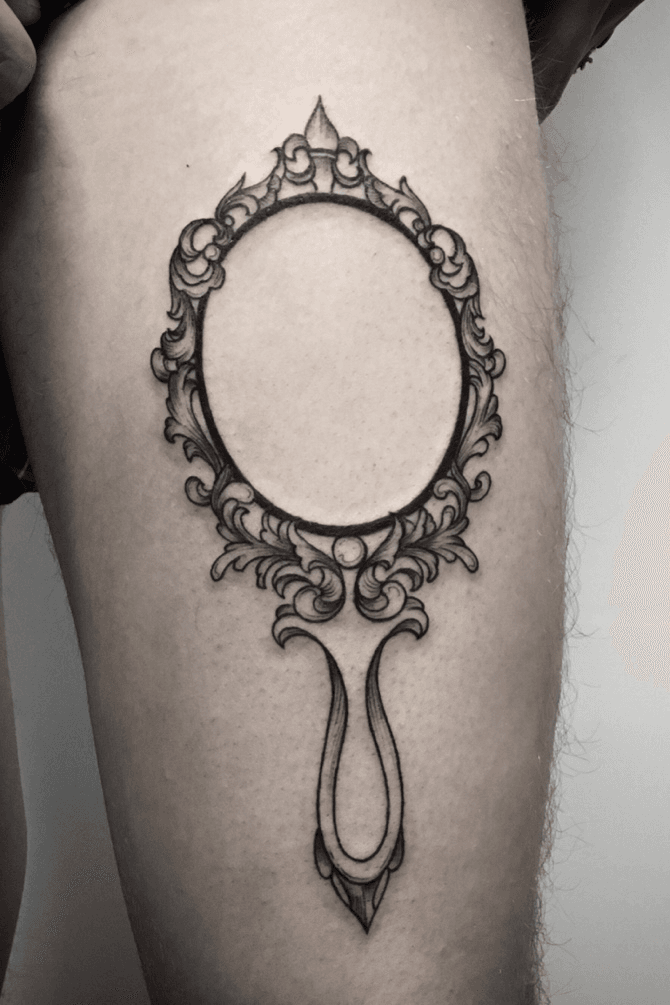 65 Amazing Mirror Tattoos Designs with Meanings Ideas and Celebrities   Body Art Guru