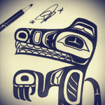 Little sketch from yesterday 😉#maori #crocodile #blackwork #tattoo #tattoosketch #mobileinkstitution #hannover #follow4follow 