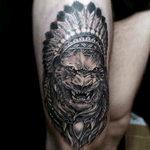Beautiful neotraditional lion piece! . #tattooformen #lionheadtattoo #neotraditionaltattoo #neotrad #tattooconvention #dublintattooconvention #tattoodublin #tattoostudio #dublin #lovingdublin 