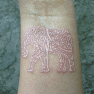 White ink elephant
