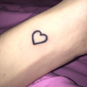 A simple heart tatto my bestfriend and I got.