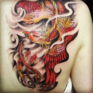 Pheonix #coverup #colour #strength #dreamtattoo 