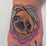 Pug tattoo #cute #pug 