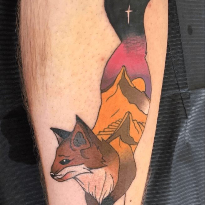 My First Tattoo! Fox Pup With An Olive One Hour Session, 50% OFF