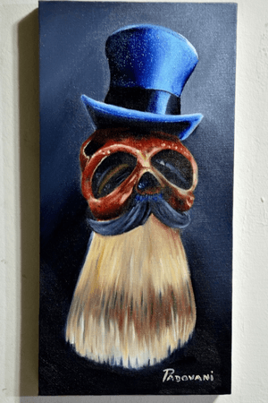 Captain mustache - oil on canvas - oleo sobre tela