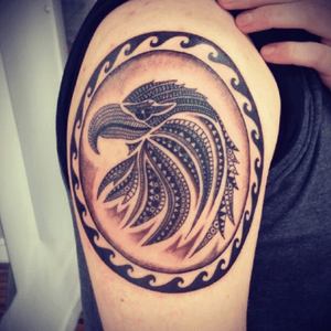 Polynesian eagle. My own design made as a tattoo 😉#tatt #tattoo #polynesian #eagle #polynesianstyle #love #loveit #art #design #beautiful 