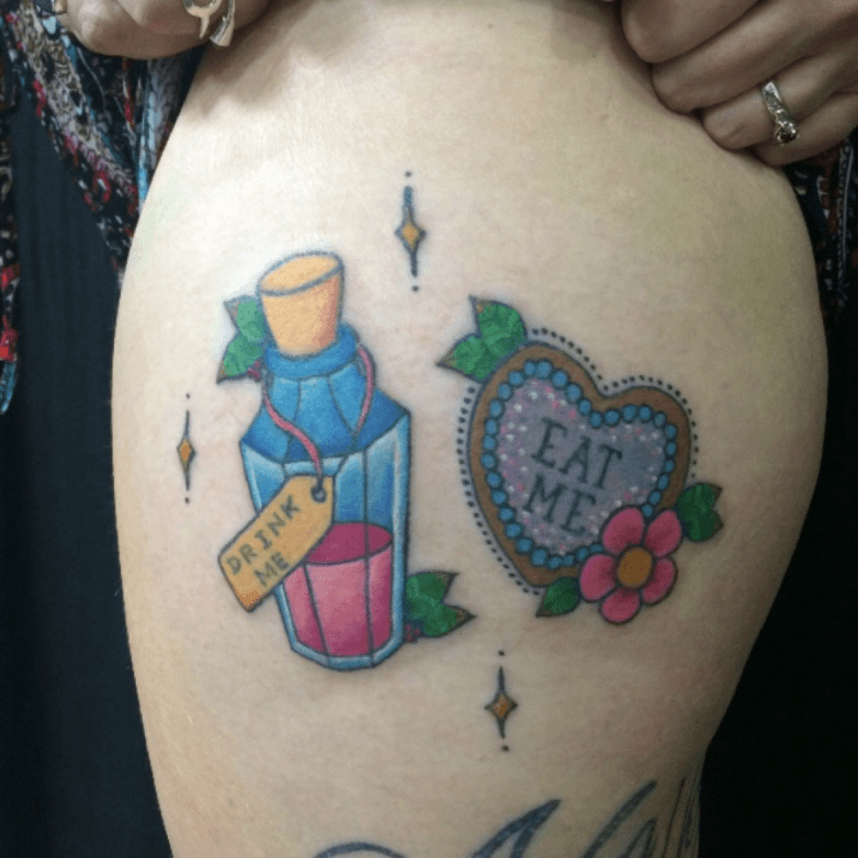 Drink me tattoo by Andrea Morales  Photo 30527