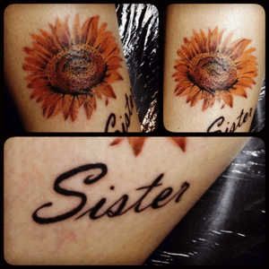  #sunflower #tattoo #realistictattoo #gardytattoo #sistertattoo #realism 