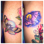 Halloween flash tattoos!! Done by Gypsy Firecracker.
