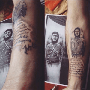My work#armenianhero#hero#tattoo#armtattoo
