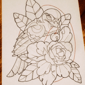 #sketch #sketchtattoo #neotraditional #neotraditionaltattoo #bird #birdtattoo #draw #drawing #sketchind #swallow #wings #feathers #peony #floral #floraltattoo #flower #flowertattoo #inspiration 