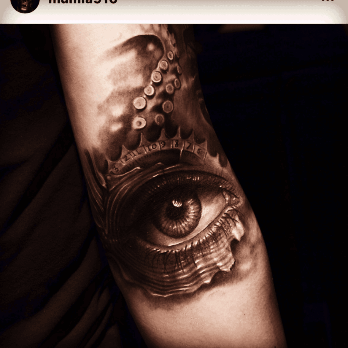 octopus eye tattoo