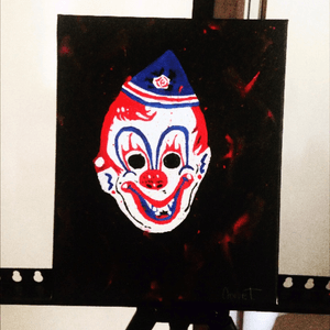 Clown mask (Halloween by Rob Zombie) #clown #halloween #painting 