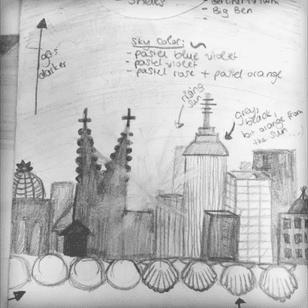 #newtattoo #sketch #city #skyline 