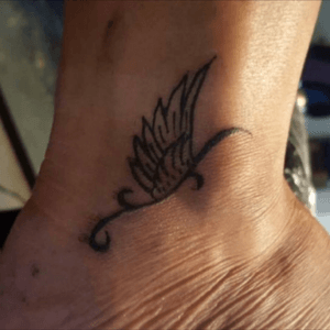 #ankle #swiftness #angelwing #brother #proud #tattoo #gift #family 