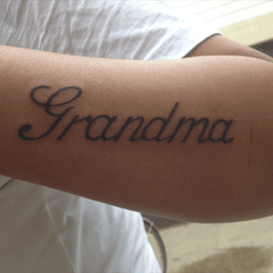 #grandmother #family #missyou #secondtattoo #script 