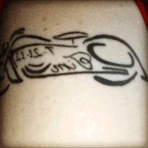 Tattoo i got of a motorcycle for my papa 