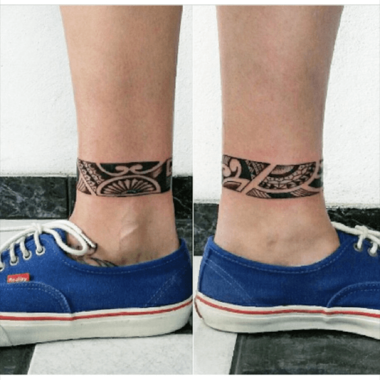 Tattoo Uploaded By Daniel • #Maori #Ankle #Anklet #Anklebracelet #Wraparound  #Maoriband #Maoribracelet #Ankletattoo • Tattoodo