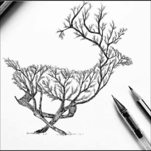 #creative #blackwork #plant #tree 