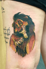 #lionking #lionkingtattoo #lionkingscar #scartattoo #sketchytattoo #sketchtattoo #colourtattoo #tattoooftheday